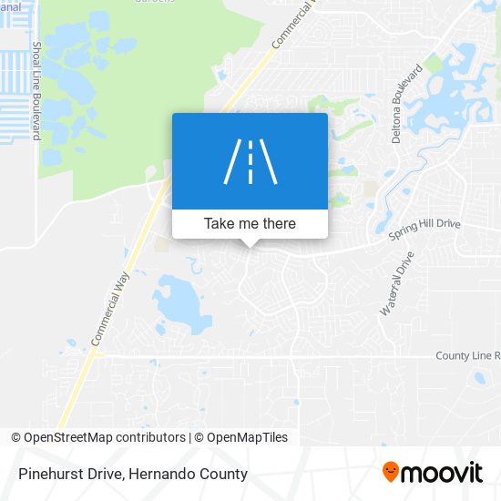 Mapa de Pinehurst Drive