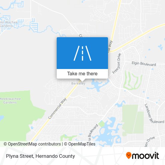 Plyna Street map