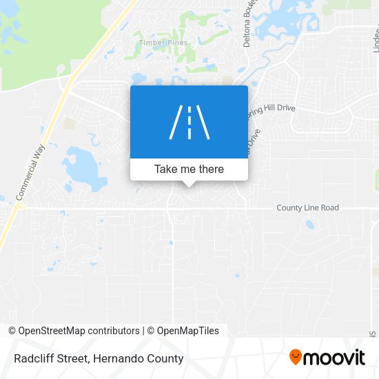 Radcliff Street map