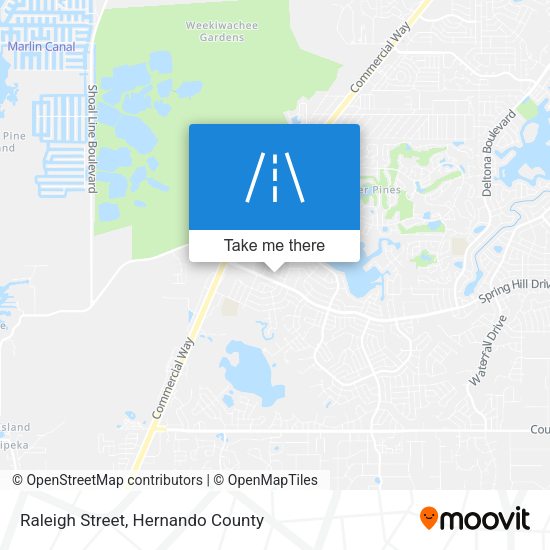 Raleigh Street map