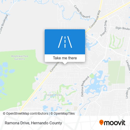 Ramona Drive map