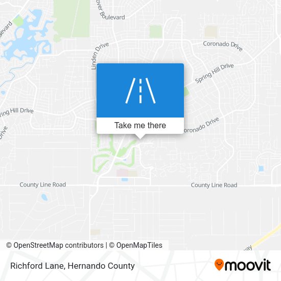 Richford Lane map