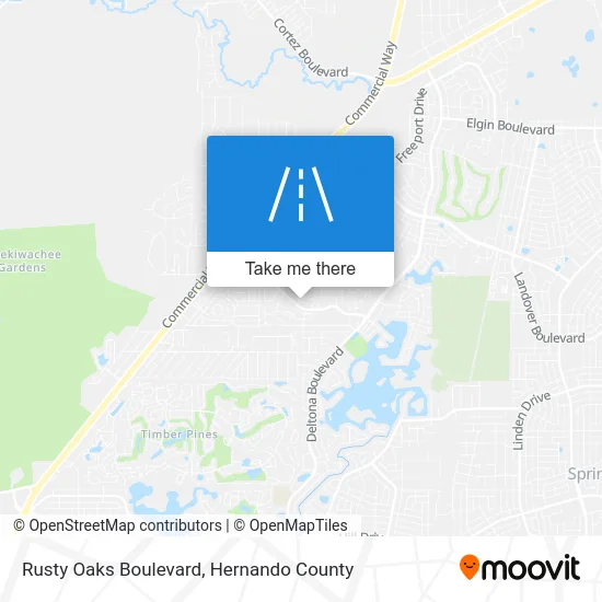 Rusty Oaks Boulevard map