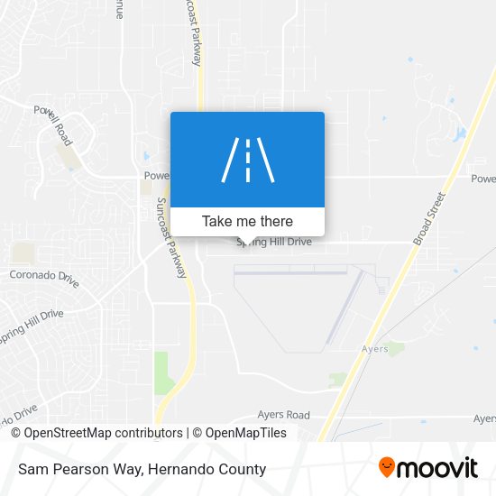 Sam Pearson Way map