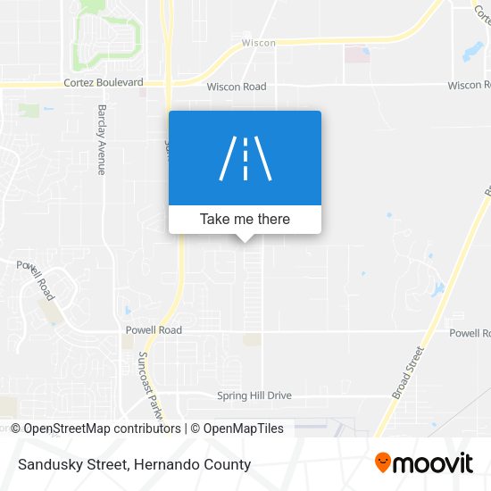 Sandusky Street map