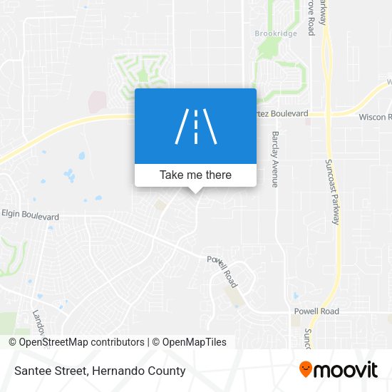 Mapa de Santee Street