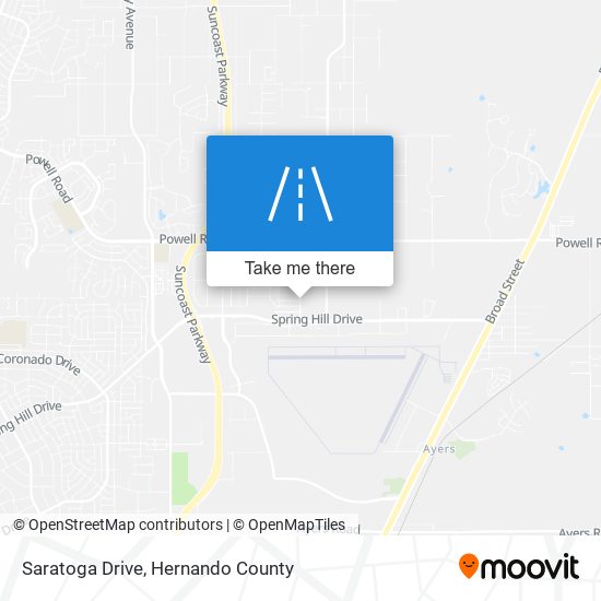 Saratoga Drive map