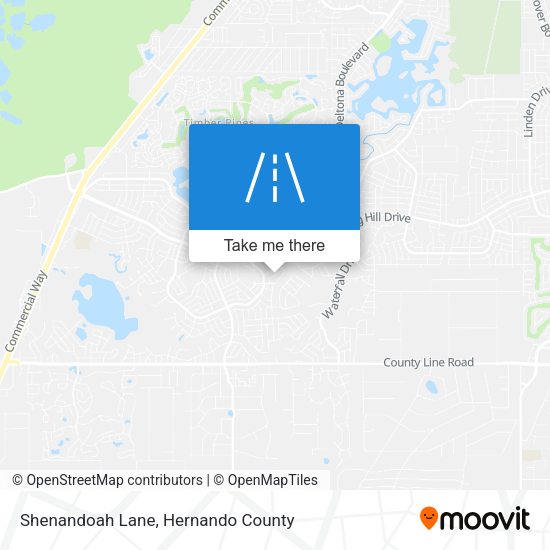 Shenandoah Lane map