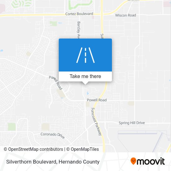 Mapa de Silverthorn Boulevard