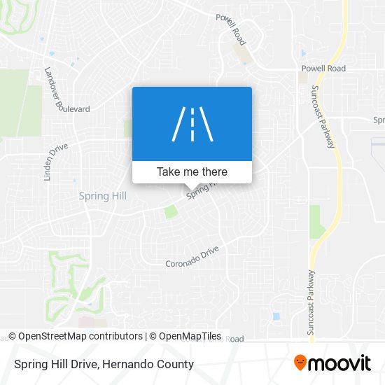 Spring Hill Drive map