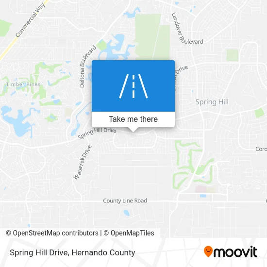 Spring Hill Drive map