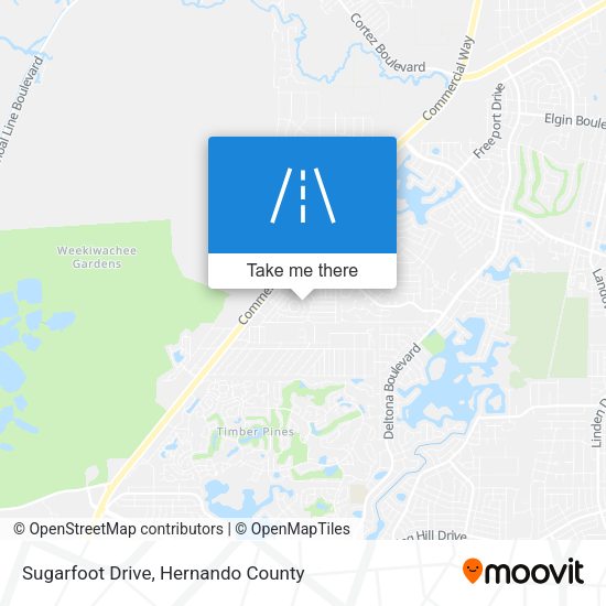 Mapa de Sugarfoot Drive