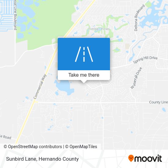 Sunbird Lane map