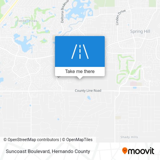 Mapa de Suncoast Boulevard