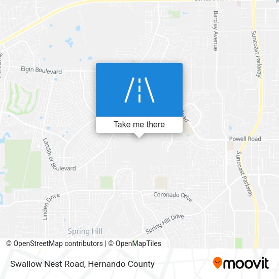 Swallow Nest Road map