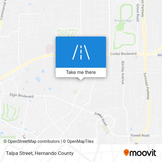 Talpa Street map