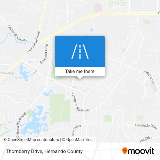 Thornberry Drive map