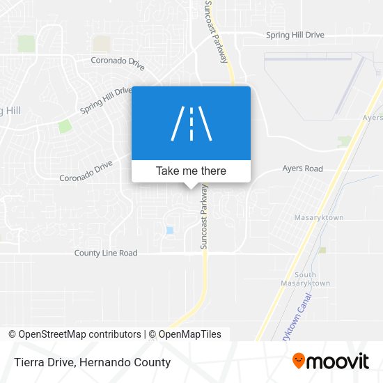 Tierra Drive map