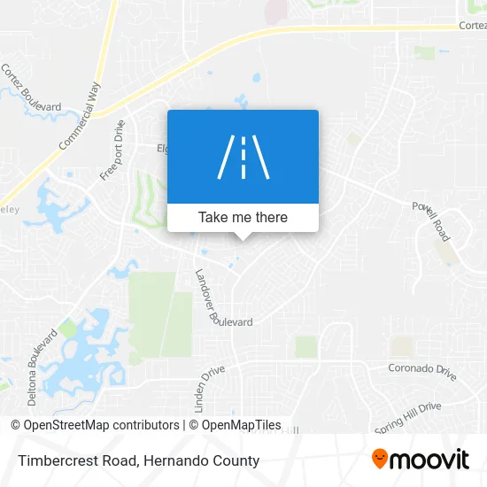 Timbercrest Road map