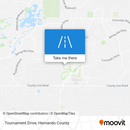 Tournament Drive map