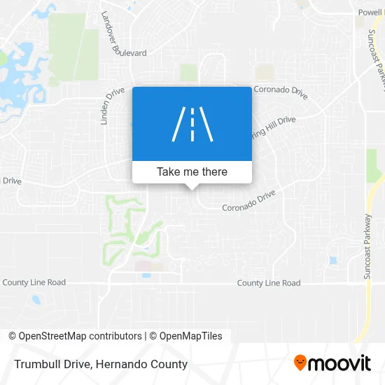 Trumbull Drive map