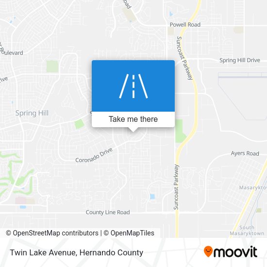 Twin Lake Avenue map