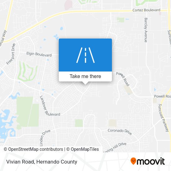 Mapa de Vivian Road