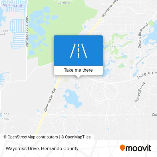 Waycross Drive map