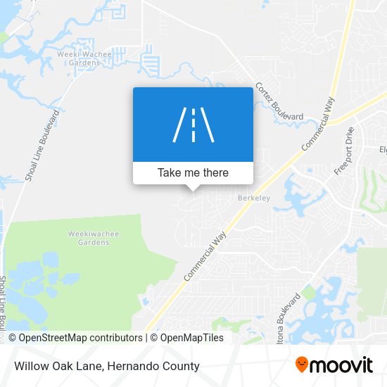 Willow Oak Lane map