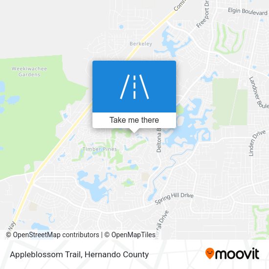Appleblossom Trail map