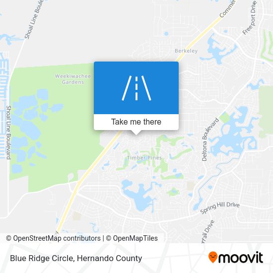 Mapa de Blue Ridge Circle