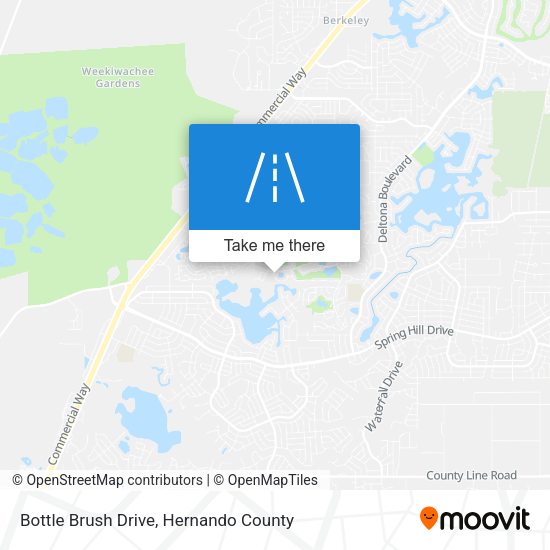 Bottle Brush Drive map