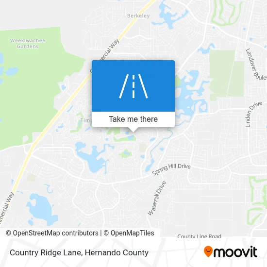 Country Ridge Lane map