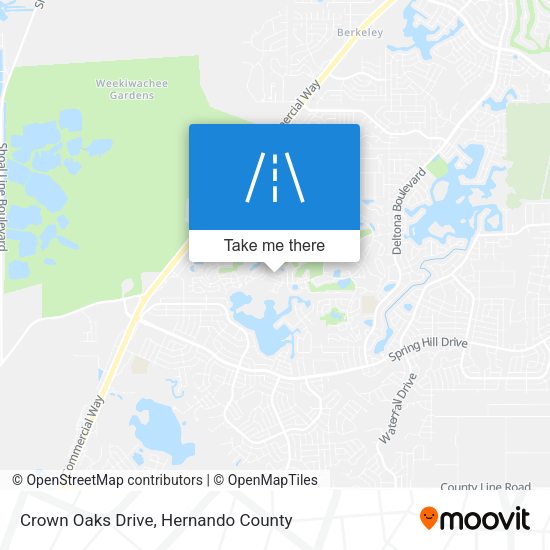 Mapa de Crown Oaks Drive