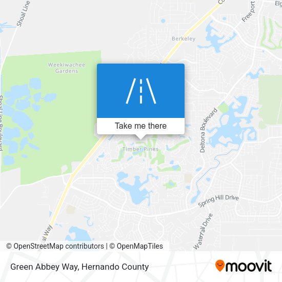 Green Abbey Way map