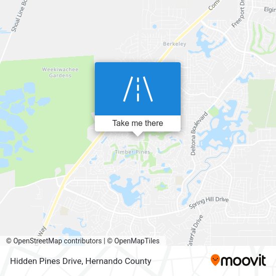 Mapa de Hidden Pines Drive