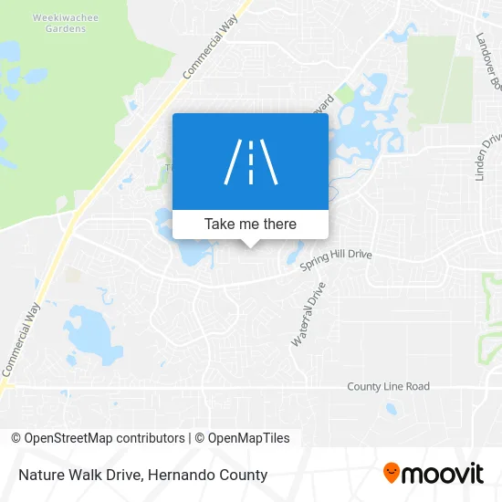 Nature Walk Drive map