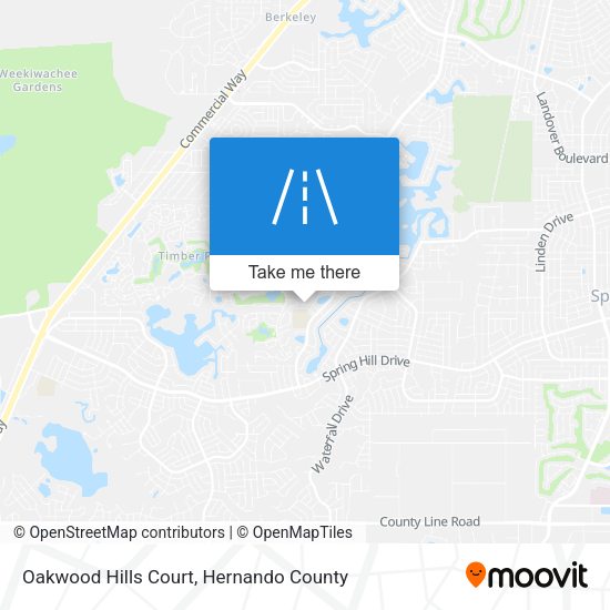 Oakwood Hills Court map