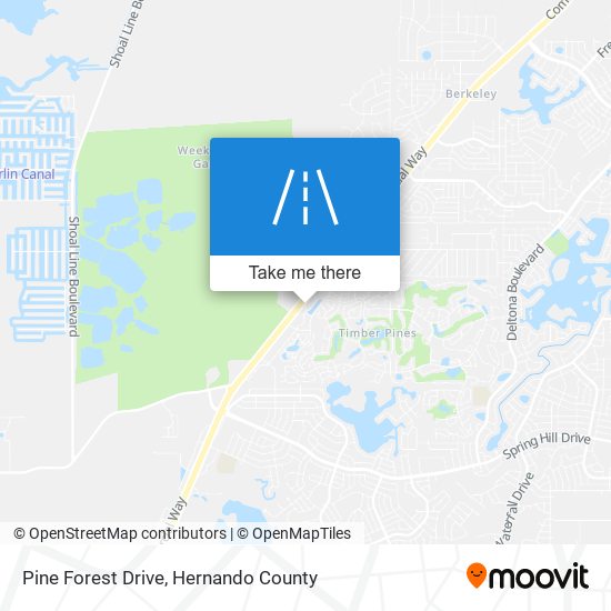 Pine Forest Drive map