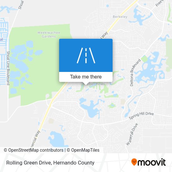 Rolling Green Drive map