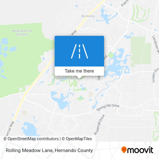 Rolling Meadow Lane map