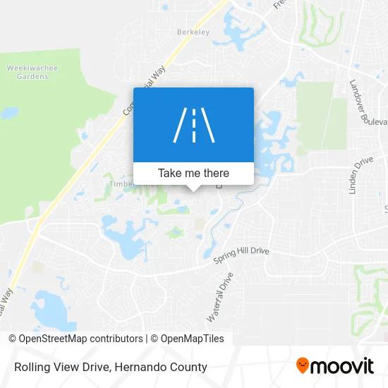 Rolling View Drive map