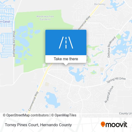 Torrey Pines Court map