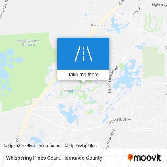 Whispering Pines Court map
