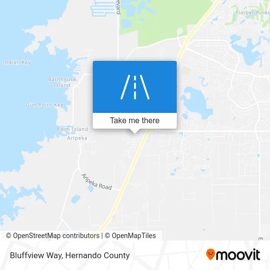 Bluffview Way map