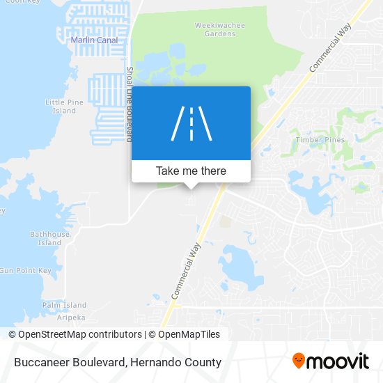 Buccaneer Boulevard map