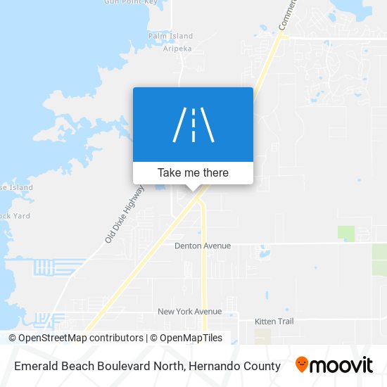 Emerald Beach Boulevard North map