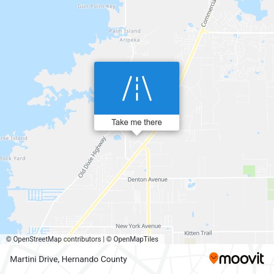 Martini Drive map