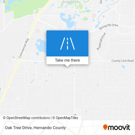 Oak Tree Drive map