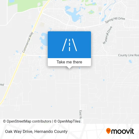 Oak Way Drive map